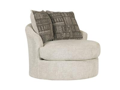 Signature Design by Ashley Soletren Swivel Accent Chair in Stone - 9510444