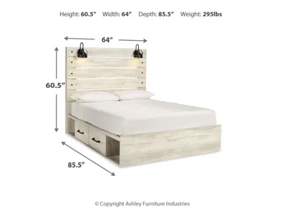 Signature Design by Ashley Cambeck Queen Panel Bed with 4 Storage Drawers - B192B24