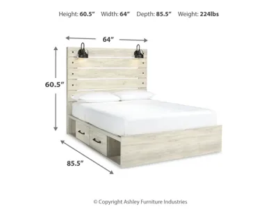 Signature Design by Ashley Cambeck Queen Panel Bed with 2 Storage Drawers - B192B17