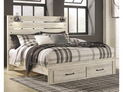 Signature Design by Ashley Cambeck King Panel Bed with 2 Storage Drawers - B192B31