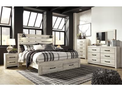 Signature Design by Ashley Cambeck King Panel Bed with 2 Storage Drawers - B192B31