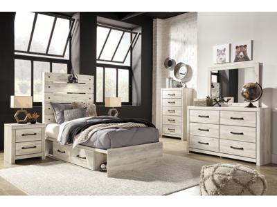 Signature Design by Ashley Cambeck Twin Panel Bed with 4 Storage Drawers - B192B21