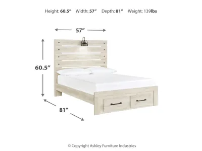 Signature Design by Ashley Cambeck Full Panel Bed with 2 Storage Drawers - B192B33