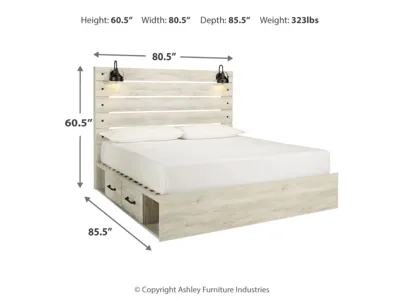 Signature Design by Ashley Cambeck King Panel Bed with 4 Storage Drawers - B192B27