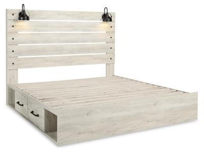 Signature Design by Ashley Cambeck King Panel Bed with 2 Storage Drawers - B192B19