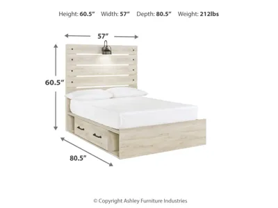 Signature Design by Ashley Cambeck Full Panel Bed with 2 Storage Drawers - B192B16