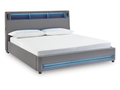 Signature Design by Ashley Finigale King Upholstered Bed with Wireless Audio - PCB2721B21
