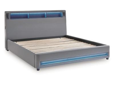 Signature Design by Ashley Finigale King Upholstered Bed with Wireless Audio - PCB2721B21