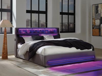 Signature Design by Ashley Finigale King Upholstered Bed with Wireless Audio - PCB2721B21