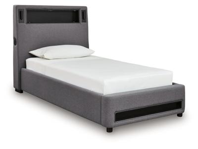 Signature Design by Ashley Finigale Twin Upholstered Bed with Wireless Audio - PCB2721B23