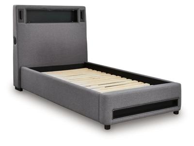 Signature Design by Ashley Finigale Twin Upholstered Bed with Wireless Audio - PCB2721B23