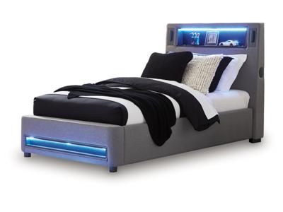 Signature Design by Ashley Finigale Twin Upholstered Bed with Wireless Audio - PCB2721B23