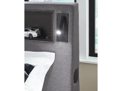 Signature Design by Ashley Finigale Twin Upholstered Bed with Wireless Audio - PCB2721B23