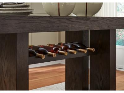 Signature Design by Ashley Burkhaus Counter Height Dining Table and 4 Barstools - D984D5