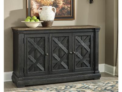 Signature Design by Ashley Tyler Creek Counter Height Dining Table and 4 Barstools with Server - D736D10