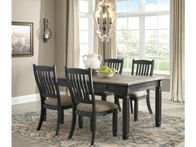 Signature Design by Ashley Tyler Creek Dining Table and 6 Chairs - D736D4
