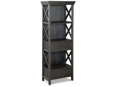 Signature Design by Ashley Tyler Creek Counter Height Table with 4 Barstools, Server and Display Cabinet - D736D13