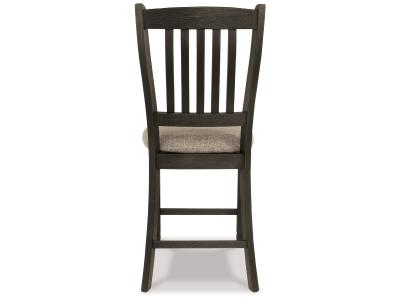 Signature Design by Ashley Tyler Creek Counter Height Table with 4 Barstools, Server and Display Cabinet - D736D13