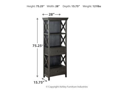 Signature Design by Ashley Tyler Creek Counter Height Table with 4 Barstools, Server and Display Cabinet - D736D13