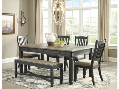 Signature Design by Ashley Tyler Creek Dining Table, 4 Chairs and Bench - D736D2