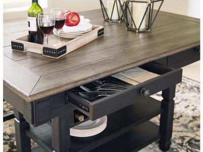 Signature Design by Ashley Tyler Creek Counter Height Dining Table and 2 Barstools - D736D14