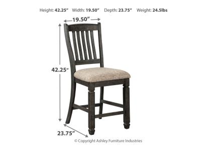 Signature Design by Ashley Tyler Creek Counter Height Dining Table and 2 Barstools - D736D14