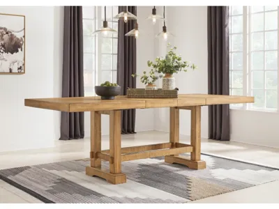 Signature Design by Ashley Havonplane Counter Height Dining Table and 10 Barstools - D773D3
