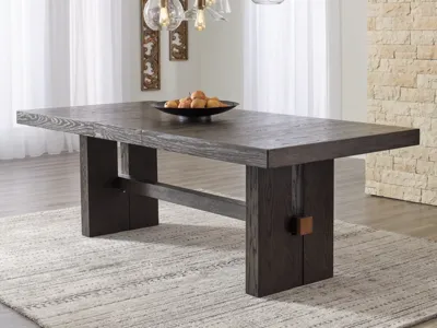 Signature Design by Ashley Burkhaus Dining Table and 4 Chairs - D984D1