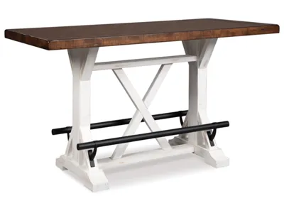 Signature Design by Ashley Valebeck Counter Height Dining Table and 8 Barstools - D546D30