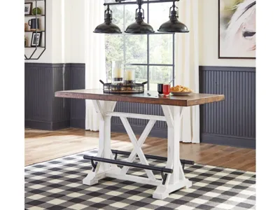 Signature Design by Ashley Valebeck Counter Height Dining Table and 8 Barstools - D546D30
