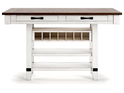 Signature Design by Ashley Valebeck Counter Height Dining Table and 6 Barstools - D546D33