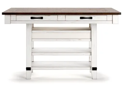 Signature Design by Ashley Valebeck Counter Height Dining Table and 6 Barstools - D546D33