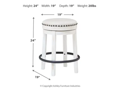 Signature Design by Ashley Valebeck Counter Height Dining Table and 6 Barstools - D546D33