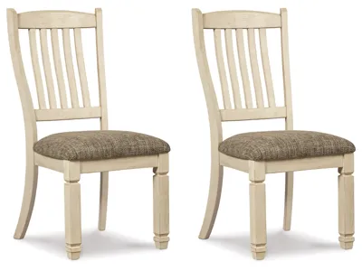Signature Design by Ashley Bolanburg Extension Dining Table and 4 Chairs - D647D15