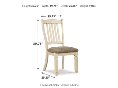 Signature Design by Ashley Bolanburg Extension Dining Table and 4 Chairs - D647D15