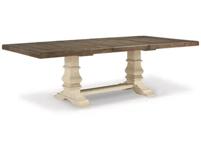 Signature Design by Ashley Bolanburg Extension Dining Table and 4 Chairs - D647D15
