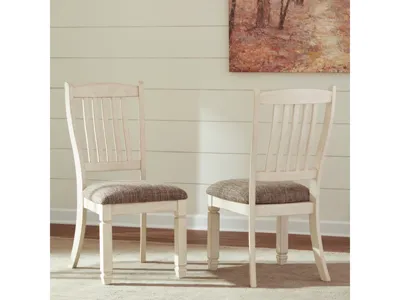 Signature Design by Ashley Bolanburg Extension Dining Table and 4 Chairs - D647D15