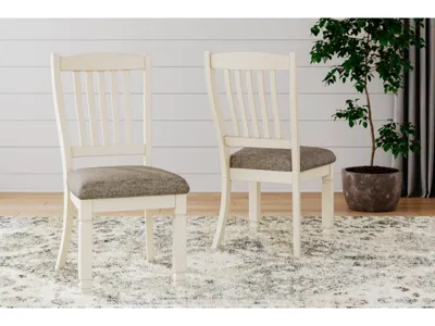 Signature Design by Ashley Bolanburg Extension Dining Table and 4 Chairs - D647D15