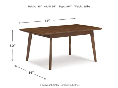 Signature Design by Ashley Lyncott Extension Dining Table and 6 Chairs - D615D20