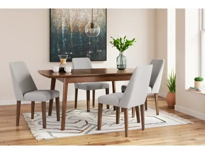 Signature Design by Ashley Lyncott Extension Dining Table and 4 Chairs - D615D2