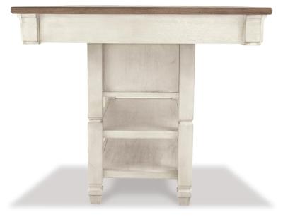 Signature Design by Ashley Bolanburg Counter Height Dining Table and 4 Barstools - D647D41