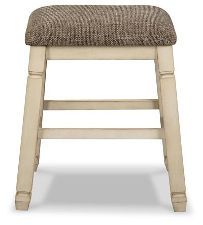 Signature Design by Ashley Bolanburg Counter Height Dining Table and 4 Barstools - D647D41