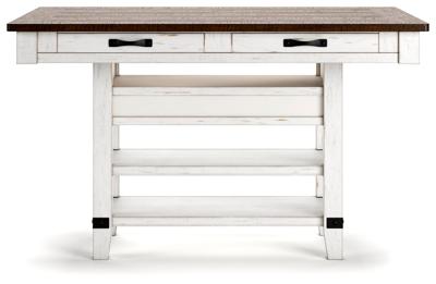 Signature Design by Ashley Valebeck Counter Height Dining Table and 6 Barstools - D546D36