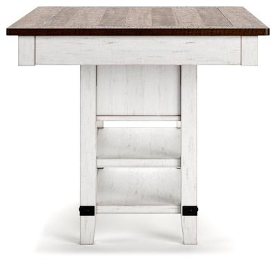 Signature Design by Ashley Valebeck Counter Height Dining Table and 6 Barstools - D546D36