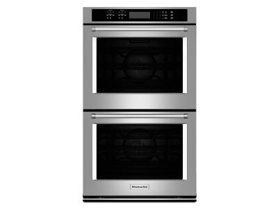27" KitchenAid 8.6 Cu. Ft. Double Wall Oven With Even-Heat True Convection - KODE507ESS