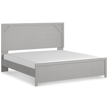 Ashley Furniture Cottonburg King Panel Headboard/Footboard B1192-72 Light Gray/White