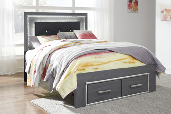 Ashley Furniture Lodanna Full Storage Footboard B214-84S Gray