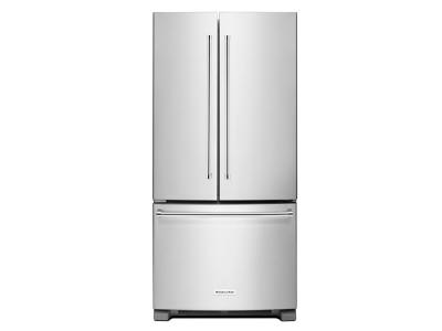 33" KitchenAid 22 Cu. Ft. Standard Depth French Door Refrigerator With Interior Dispense - KRFF302ESS