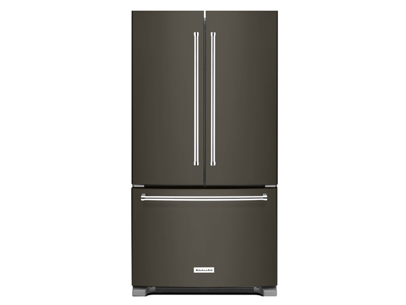 36" KitchenAid 20 Cu. Ft. Counter-Depth French Door Refrigerator With Interior Dispense - KRFC300EBS