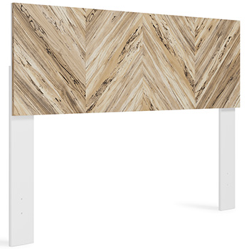 Ashley Furniture Piperton Queen Panel Headboard EB1221-157 Two-tone Brown/White